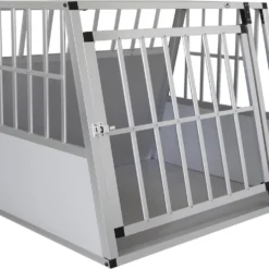 4animalz® Trapeze Silver Autobench Voor Hond – 81x91x74 Cm Medium