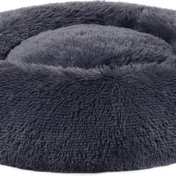 A.T. Shop Hondenmand, Donut Kattenbed, Fluffy Kalmerend Huisdierbed Met Afneembare, Wasbare Hoes, Zacht Lang Pluche, 50 Cm,