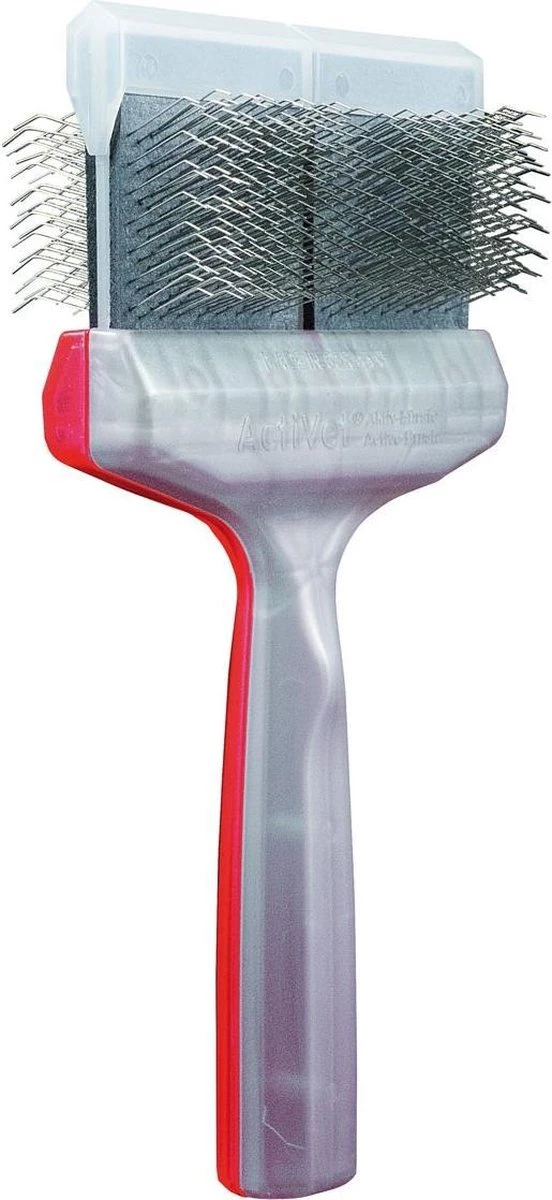 ActiVet Mega Undercoater Zapper & Grabber Zilver Groot | Pluk & Ontwol Borstel 1 ActiVet Mega Undercoater Zapper & Grabber Zilver Groot | Pluk & Ontwol Borstel