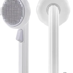 AdomniaGoods – Click & Clean Kattenborstel – Hondenborstel – Massage Borstel – Wit