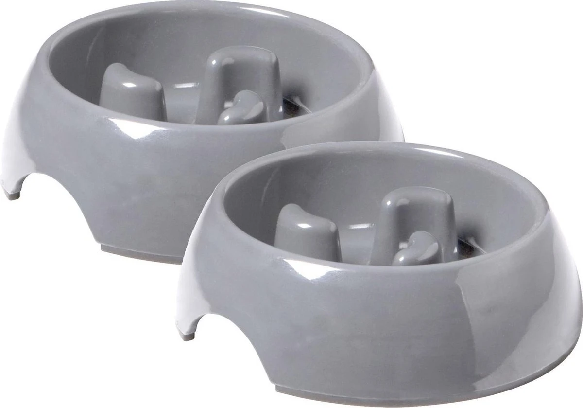 Adori Anti-Schrok Voerbak S 200ml Grijs – Hondenvoerbak – 2 X 14 Cm 1 Adori Anti-Schrok Voerbak S 200ml Grijs – Hondenvoerbak – 2 X 14 Cm