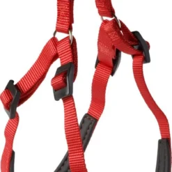 Adori Harnas Nylon Soft Rood&Zwart – Hondenharnas – A 51-55 B 53-61 Cm