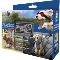 All For Paws Honden Autogordel – Hondenautoaccessoire – Nek46-76/Borst 61-86 Cm Grijs