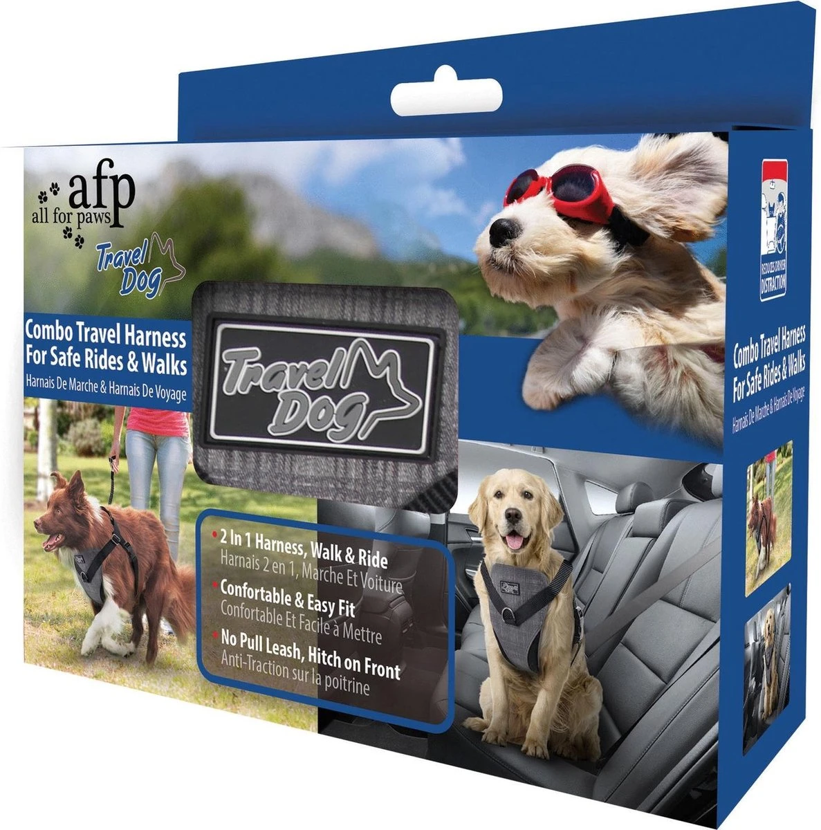 All For Paws Honden Autogordel – Hondenautoaccessoire – Nek46-76/Borst 61-86 Cm Grijs 1 All For Paws Honden Autogordel – Hondenautoaccessoire – Nek46-76/Borst 61-86 Cm Grijs