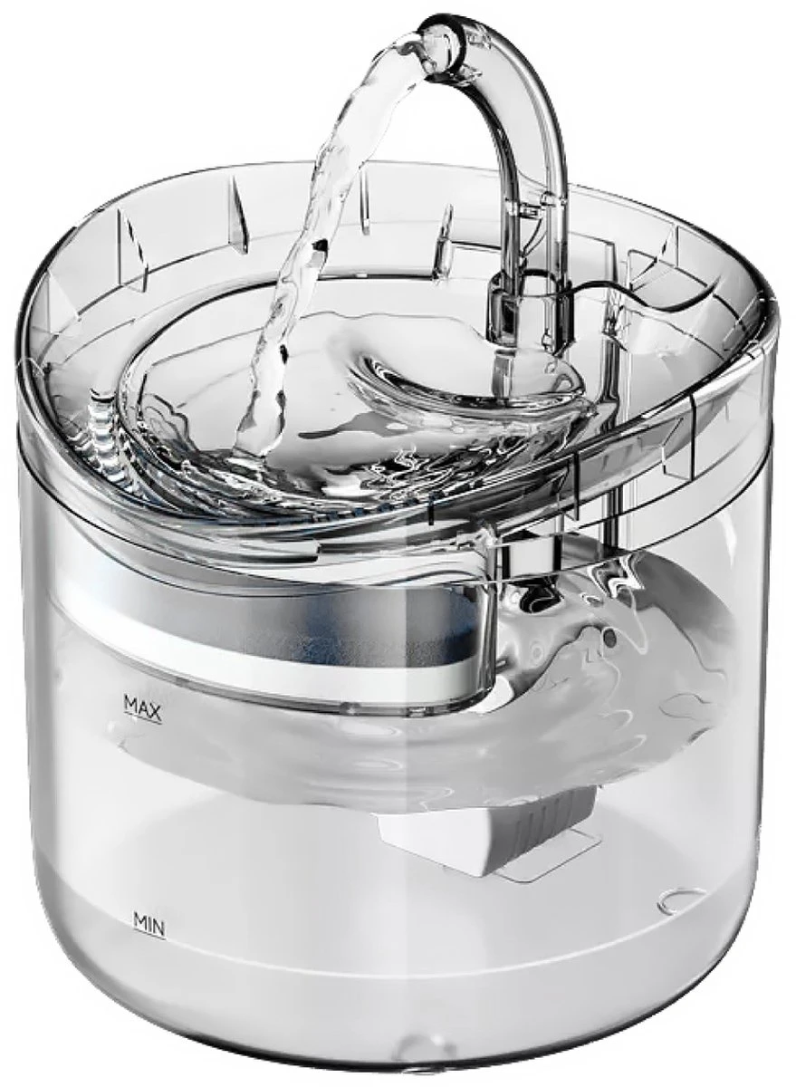 Amenzo® Drinkfontein Kat – Stijlvol Transparant Design – 2 Liter Inhoud – Inclusief 2 Filters – Gratis Schoonmaakset – Waterfontein 1 Amenzo® Drinkfontein Kat – Stijlvol Transparant Design – 2 Liter Inhoud – Inclusief 2 Filters – Gratis Schoonmaakset – Waterfontein