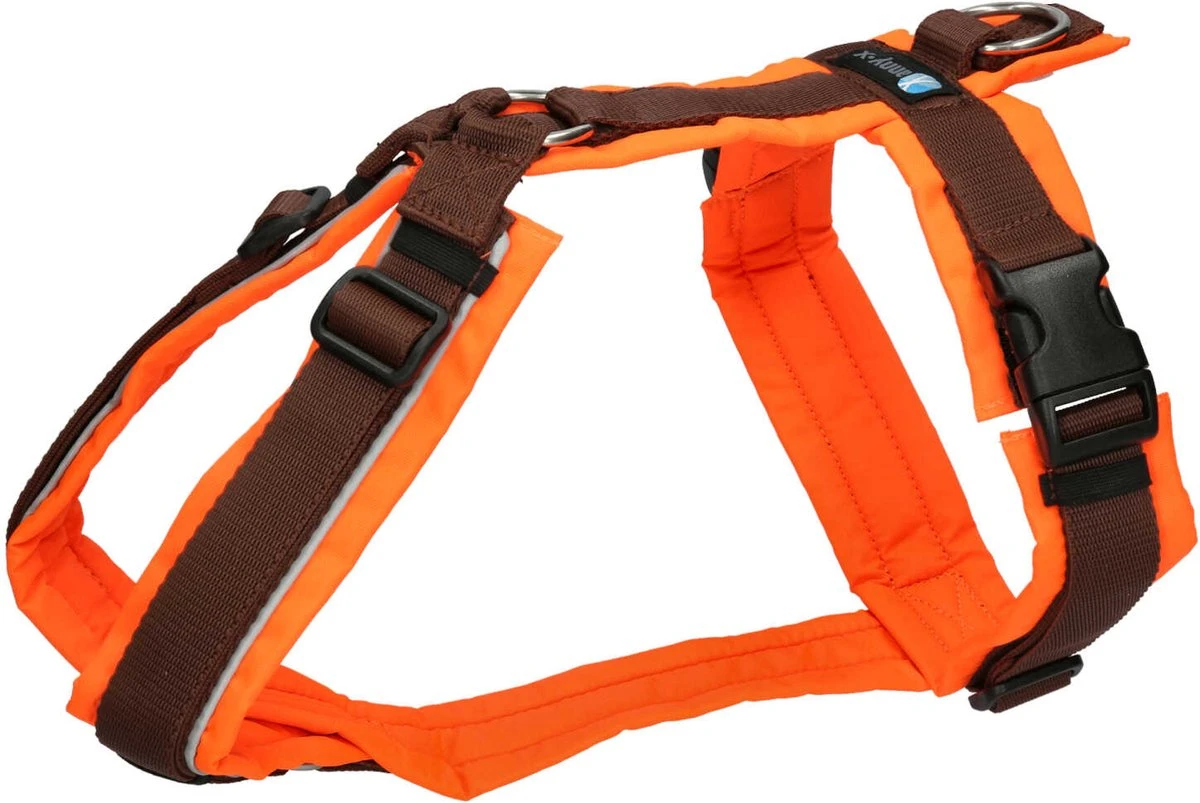AnnyX Hondentuig – FUN – Speurtuig – Bruin/Neonoranje – Maat M – Borstomvang 62-74cm – Gewicht Hond 18-30 Kg – My K9 1 AnnyX Hondentuig – FUN – Speurtuig – Bruin/Neonoranje – Maat M – Borstomvang 62-74cm – Gewicht Hond 18-30 Kg – My K9