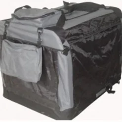 Auto Bench ReisBench Nylon Hondenbench – Antraciet 91 X 64 X 64 Cm – Stoffen Bench – Vouwbench – Softbench – Honden 25-35kilo