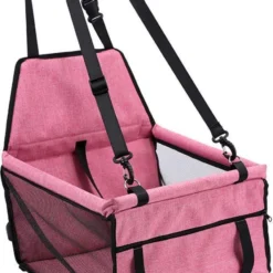 Autostoel Voor Hond – Hondenzitje – Puppyzitje – Opvouwbaar Honden Zitje – Opvouwbare – Roze