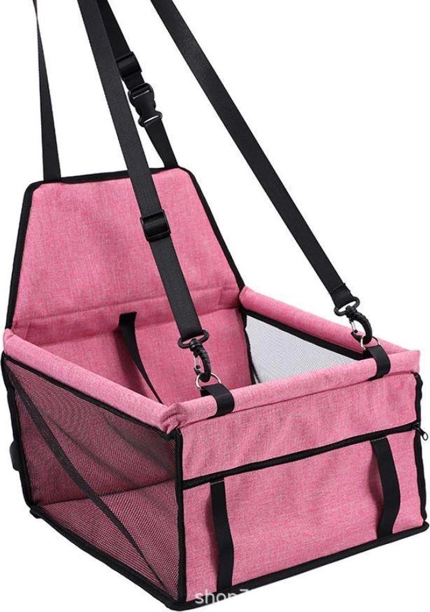 Autostoel Voor Hond – Hondenzitje – Puppyzitje – Opvouwbaar Honden Zitje – Opvouwbare – Roze 1 Autostoel Voor Hond – Hondenzitje – Puppyzitje – Opvouwbaar Honden Zitje – Opvouwbare – Roze