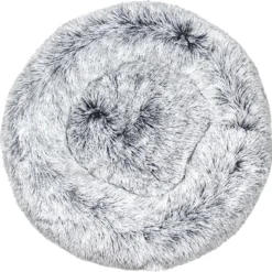 BEESSIES® Donut Hondenmand/hondenkussen 120 Cm – Wasbare Hoes – Grijs Wit Gradient – Hond Kussen Mand