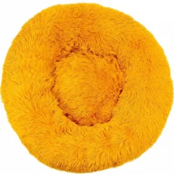 BEESSIES® Donut Hondenmand/hondenkussen 120 Cm – Wasbare Hoes – Oker Geel – Hond Kussen Mand
