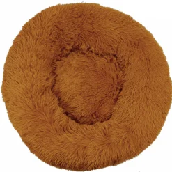BEESSIES® Donut Hondenmand/hondenkussen 80 Cm – Wasbare Hoes – Cognac Bruin – Hond Kussen Mand