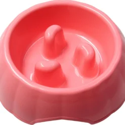 Banzaa Anti Schrok Voerbak Hond En Kat – Slow Feeder Antischokbak ø21cm Roze