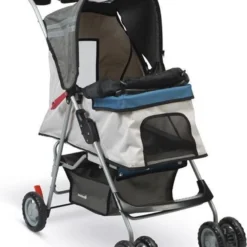 Beeztees Cresto – Hondenbuggy – Grijs / Turquoise – 87 Cm