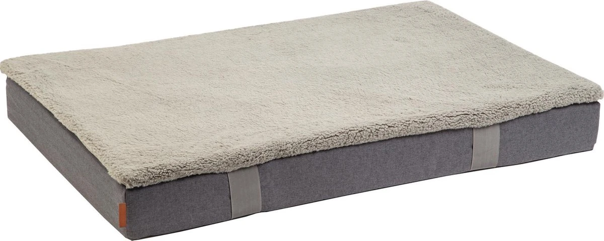 Beeztees Duo – Orthopedisch Hondenkussen – Grijs – 120x80x14cm 1 Beeztees Duo – Orthopedisch Hondenkussen – Grijs – 120x80x14cm