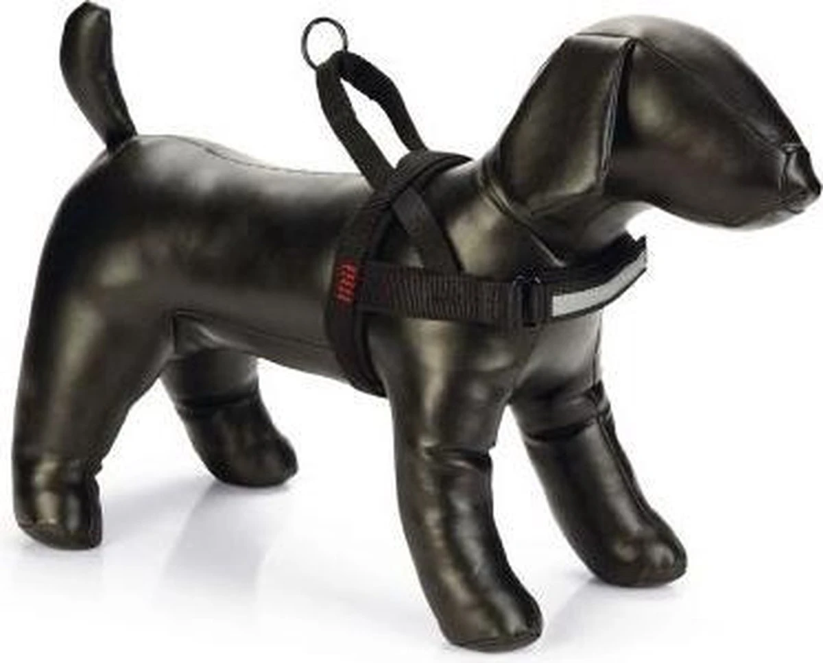 Beeztees Parinca Comfort Hondentuig Nylon Zwart 42-52 Cm X 20 Mm 1 Beeztees Parinca Comfort Hondentuig Nylon Zwart 42-52 Cm X 20 Mm