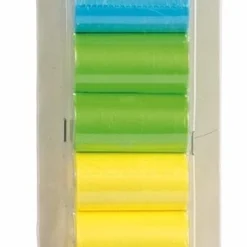 Beeztees Plastic Poepzakjes Regenboog, 12 St. In Blister, Afbreekbaar