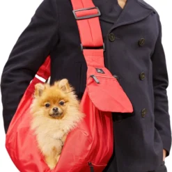 Bella & Balu Draagtas Voor Hond En Kat | Lichtgewicht Draagtas Of Hondentas Voor Kleine Honden Tot 15kg Voor Reizen, Wandelen En Wandelen – Draagtas Voor Huisdier In Rood