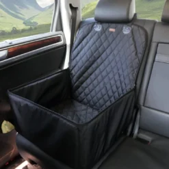 Bella’s Shop – Vaste Plek In Auto Voor Hond – Stoel Beschermer Auto Voor Hond – Afgebakende Honden Plek Auto – Zitje Opvouwbaar – Beschermer Auto – Autostoel Hond – Hondenstoel Auto – Hondenmand Auto – Autozitje Hond – Hoge Kwaliteit – 50x48cm