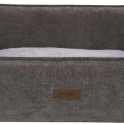 Benzano – Hondenmand – Exclusive – Wasmachine Wasbaar – Schuimvulling – Grijs/Taupe – 80 CM