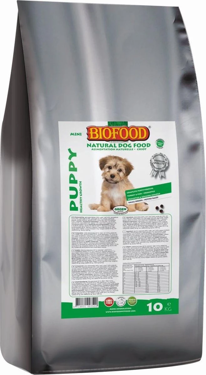 Biofood – Hondenbrokken Voor Puppy – Hondenvoer – 10KG 1 Biofood – Hondenbrokken Voor Puppy – Hondenvoer – 10KG