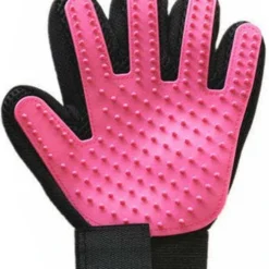 Borstel Handschoen – Huisdieren – Roze – Links