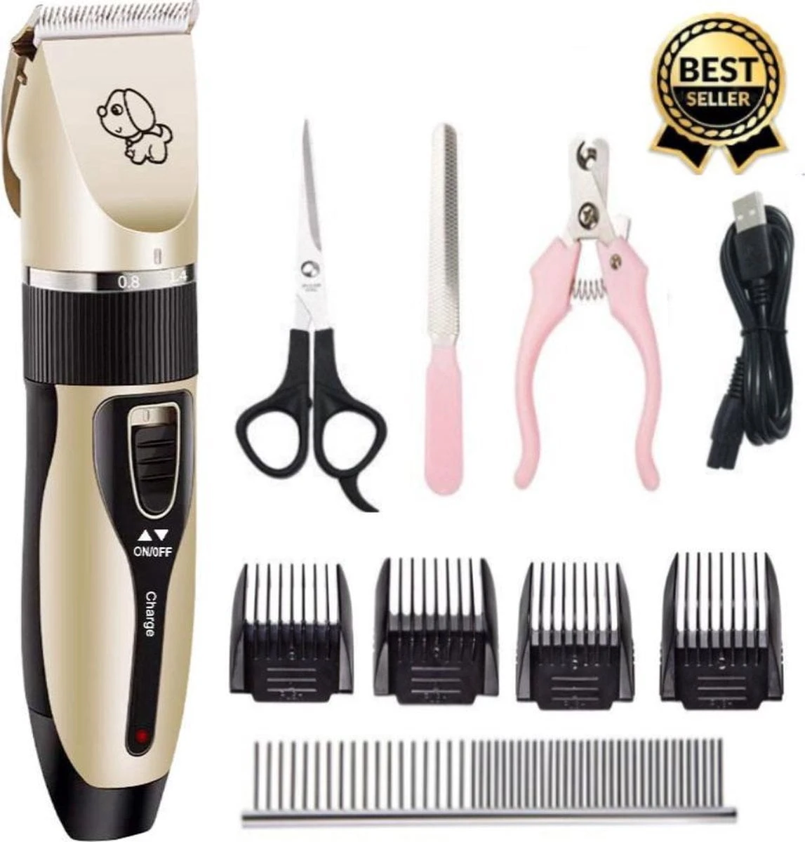 Complete Hondentondeuse Set – Draadloos Tondeuse – Scheerapparaat Voor Je Hond Of Kat – Huisdier Trimmer – Professionele Dierentondeuse – Dieren Verzorging – 1 Complete Hondentondeuse Set – Draadloos Tondeuse – Scheerapparaat Voor Je Hond Of Kat – Huisdier Trimmer – Professionele Dierentondeuse – Dieren Verzorging –