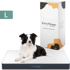 CozySense® – Orthopedisch Hondenkussen – Hondenkussen 90 X 55 – Ook Geschikt Als Benchkussen & Hondenbed – Hondenkussen Bank – Traagschuim – Waterdicht – Wasbare Hoes – Maat L