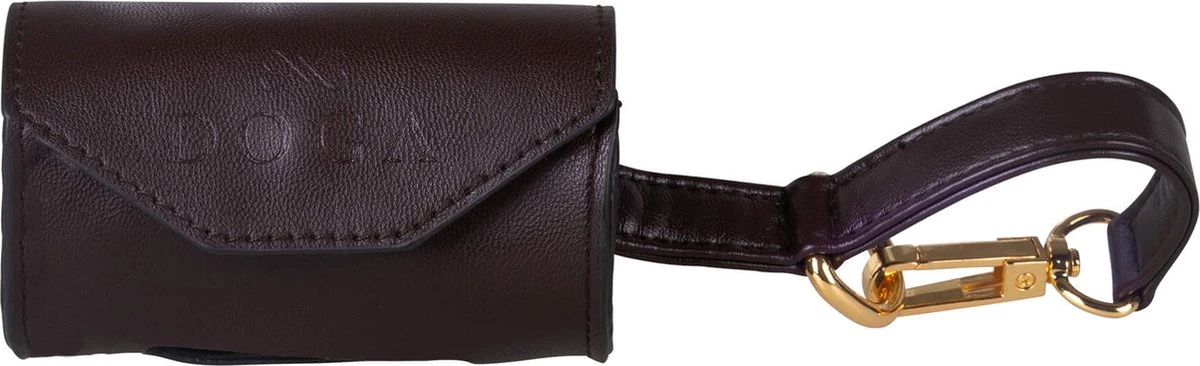 DOGA Honden Poepzakhouder – Poepzakjeshouder – Dispenser – Bruin – Goud – Vegan Leer – Bijpassende Riem En Halsband Mogelijk 1 DOGA Honden Poepzakhouder – Poepzakjeshouder – Dispenser – Bruin – Goud – Vegan Leer – Bijpassende Riem En Halsband Mogelijk