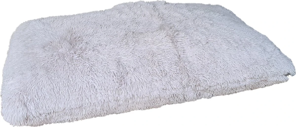 Deco4yourhome® – Teddy Hondenkussen – 100x70cm – Licht Grijs – Hondenmand 1 Deco4yourhome® – Teddy Hondenkussen – 100x70cm – Licht Grijs – Hondenmand