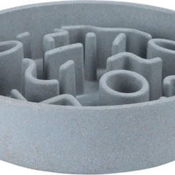 District 70 BAMBOO Slowfeeder – Stijlvolle Anti-schrok Voerbak Voor Honden – Kleur: Ice Blauw, Maat: Large Ø28 Cm (2500 ML)