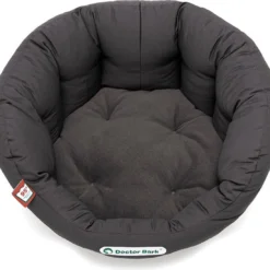 Doctor Bark Hondenmand Rond Grijs – Large