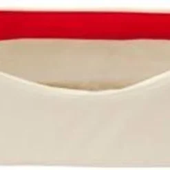 DoggyBed – Orthopedische Hondenmand – Gelax Duo Compact Style – 50 X 50 X 13 Cm – Beige / Rood