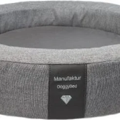 DoggyBed – Orthopedische Hondenmand – Soft Style – Rond Ø 120 – Grijs