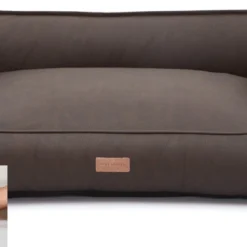 Dog’s Lifestyle Orthopedische Hondenmand Structuro Leder Bruin Medium 85cm – Ook In Taupe, Cognac, Antraciet En Lichtgrijs