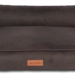 Dog’s Lifestyle Orthopedische Hondenmand Lederlook Deluxe Bruin M 90cm – Ook In L & XL – Taupe & Antraciet