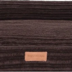 Dog’s Lifestyle Hondenmand Rib Lounge Bed Supersoft Bruin 120cm
