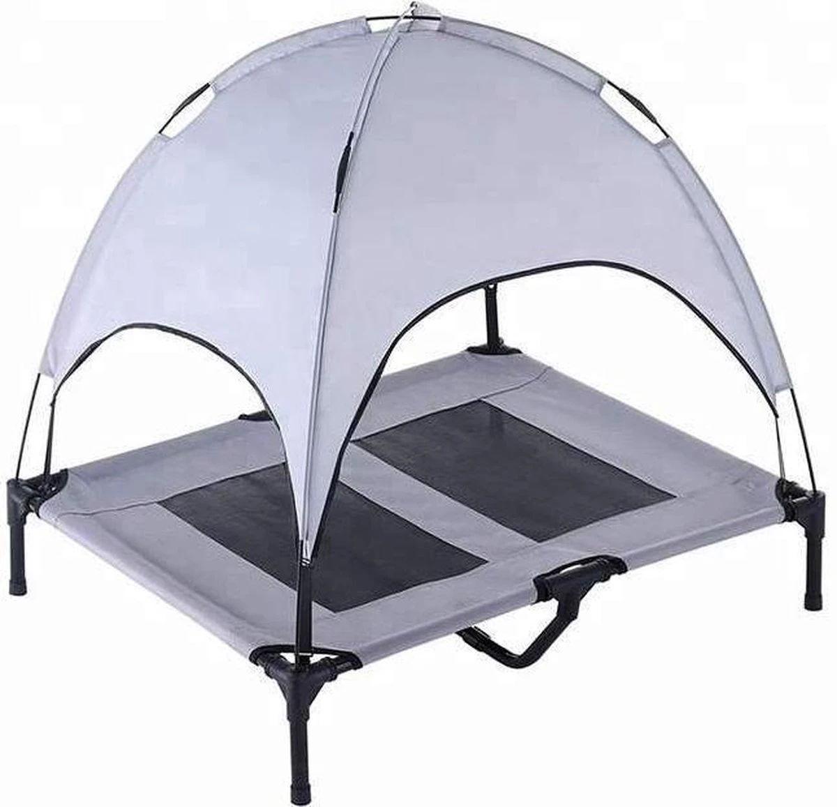 Dogs&Co Honden Ligbed Met Zonnedak Grijs 92x76x18cm Hoogte Incl Dak 100cm – Hondenbed Stretcher Met UV Canopy – Hondenstretcher Met Zonnetent 1 Dogs&Co Honden Ligbed Met Zonnedak Grijs 92x76x18cm Hoogte Incl Dak 100cm – Hondenbed Stretcher Met UV Canopy – Hondenstretcher Met Zonnetent