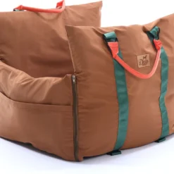 Dogs&Co Luxe Honden Autostoel Royal+ BRUIN Waterproof – Zeer Luxe Hondenmand Voor In De Auto – Comfortabele Honden Autozitje – Veilig Auto Bench Voor Puppy En/of Hond