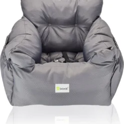 Doxie® Autostoel Hond – Hondenmand – 2 In 1 – 50 X 40 Cm – Wasbaar – Antislip – Waterbestendig – Incl. Autogordel – Maat S – Donkergrijs