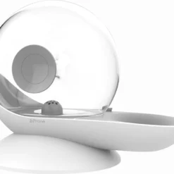 DrPhone AluPet3 – Unieke Waterbak – Automatisch Gevuld – Drinkfontein – 2.8 Liter – Eenvoudig Schoon – Geschikt Voor Zowel Hond Als Kat – Wit/Grijs