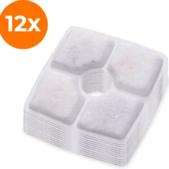 Drinkfontein Filters Navulling Premium – 12 Stuks – Hoogwaardige Kwaliteit – Voor Katten En Honden – Drinkfontein Kat – Drinkfontein Hond
