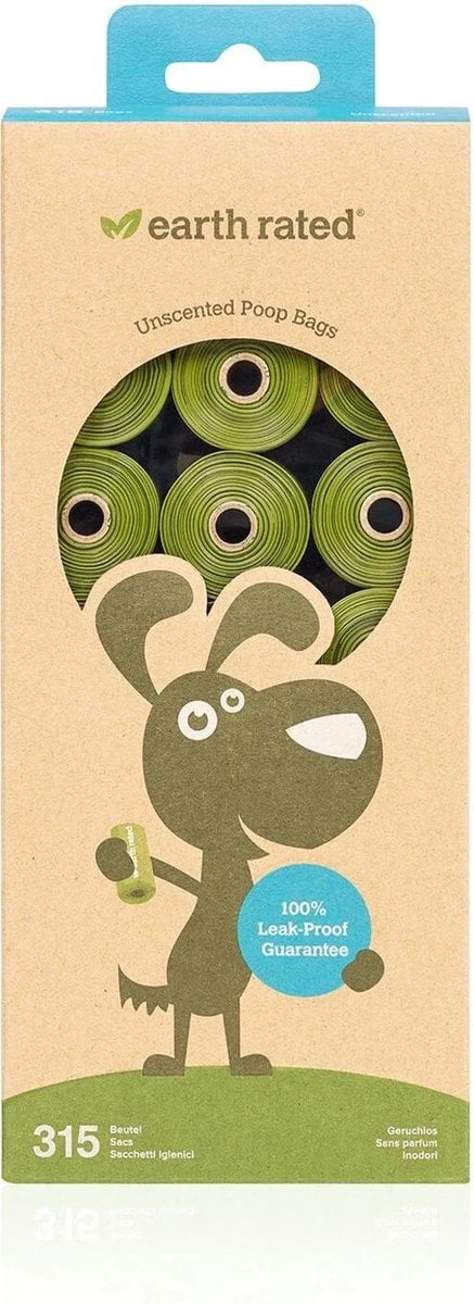 Earth Rated Poepzakjes Groen – – 22.8×33 Cm 1 Earth Rated Poepzakjes Groen – – 22.8×33 Cm
