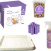 Easypets Puppy Zindelijkheidspakket – Hondentoilet – Training Pads 105st – Padhouder – Puppy Trainers 500ml – Urinegeur Verwijderaar 500ml – Poepzakjes 160st