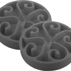 Eat Slow Anti-Schrok Voerbak Grijs – Hondenvoerbak – 2 X 30 Cm