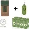 Eco Hondenpoepzakjes – Biologische Poepzakjes Hond – 100% Afbreekbaar – Lavendel Geur – 8 Rollen – 120 Zakjes – Incl. Houder