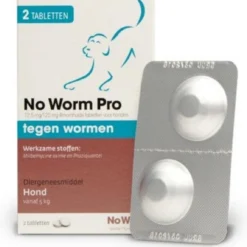 Emax Exil No Worm Pro – Hond – 2 Tabletten