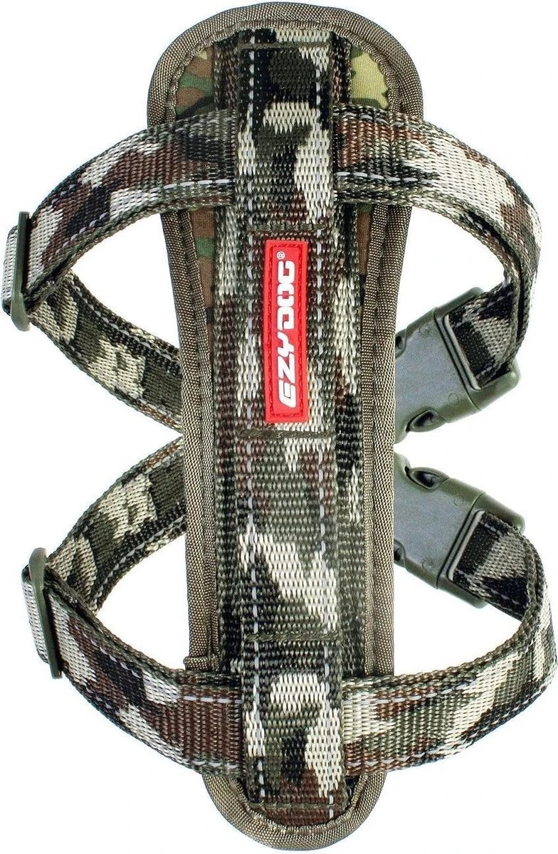 EzyDog Chest Plate Hondentuig Met Autogordel Zekering – Honden Harnas – M – Camouflage 1 EzyDog Chest Plate Hondentuig Met Autogordel Zekering – Honden Harnas – M – Camouflage