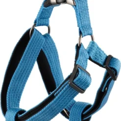 Flamingo Hondentuig Jannu Blauw – Blauw/Zwart – 20 – 35 Cm X 15 Mm