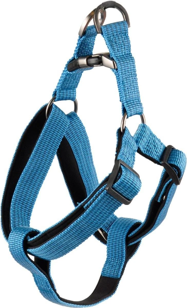 Flamingo Hondentuig Jannu Blauw – Blauw/Zwart – 20 – 35 Cm X 15 Mm 1 Flamingo Hondentuig Jannu Blauw – Blauw/Zwart – 20 – 35 Cm X 15 Mm